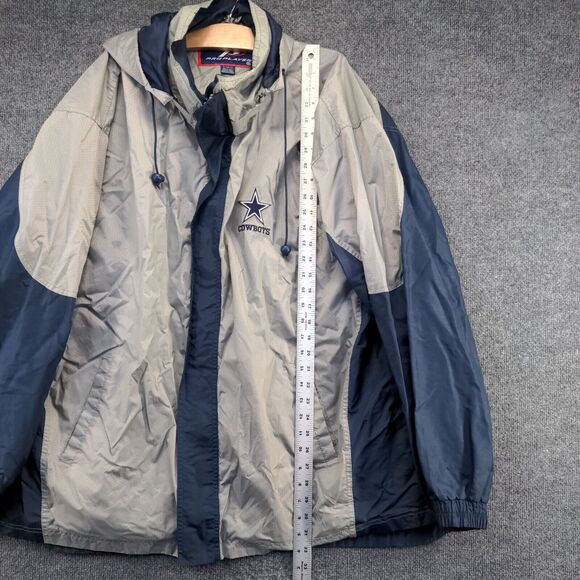 Pro Player Men's Dallas Cowboys Full Zip Hooded Windbreaker Jacket Multi XL - Picture 14 of 16